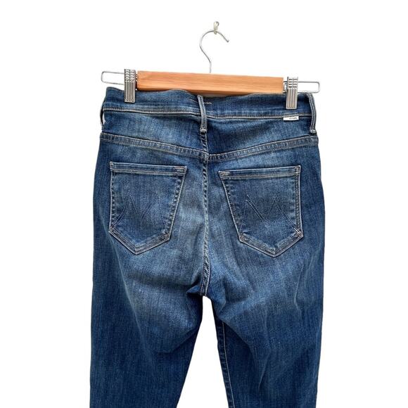 MOTHER Jeans The Stunner Ankle Fray Blue Whatcha Got Cooking Wash - Picture 4 of 13